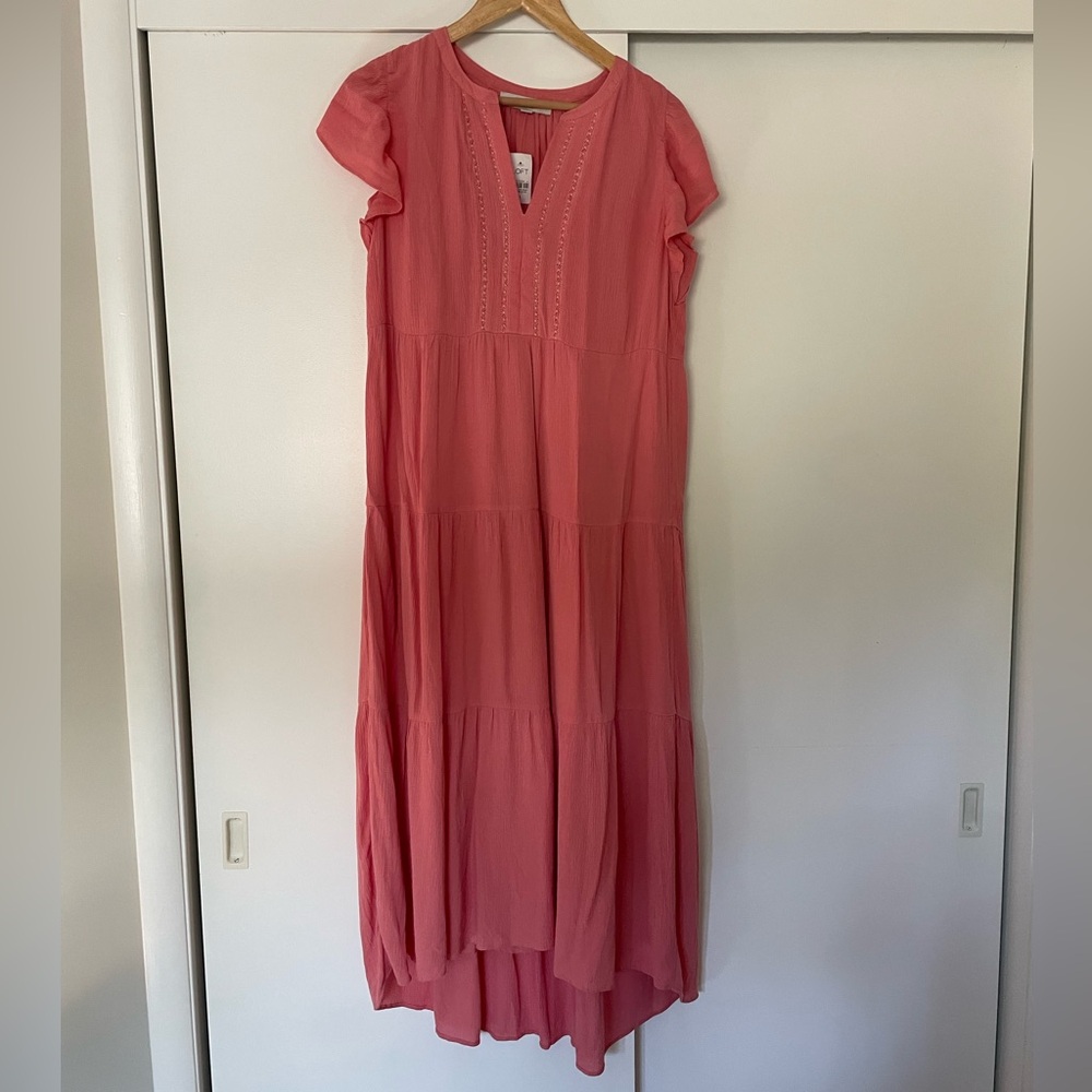 LOFT Tiered Dress - Bump Friendly